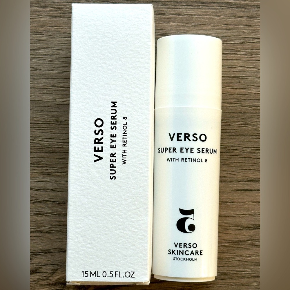 VERSO SUPER EYE SERUM with RETINOL 8 0.5 OZ (BRAND NEW IN BOX, NEVER USED)